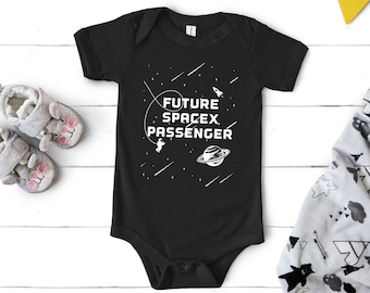 Future SpaceX Passenger Baby outfit - SpaceX Baby - Outer Space Baby - Astronaut Baby - Space Baby - Occupy Mars Baby Outfit