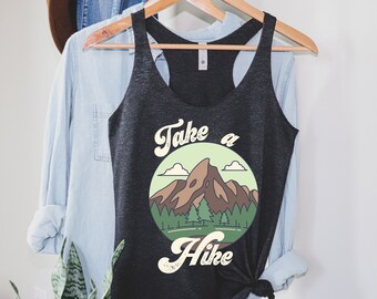 Hiking Tank Top - Hiking Shirt for Women - Take a Hike Shirt - Camping Tank Top Mountains Tank Top Get Outside Nature Adventure Hiking Gift