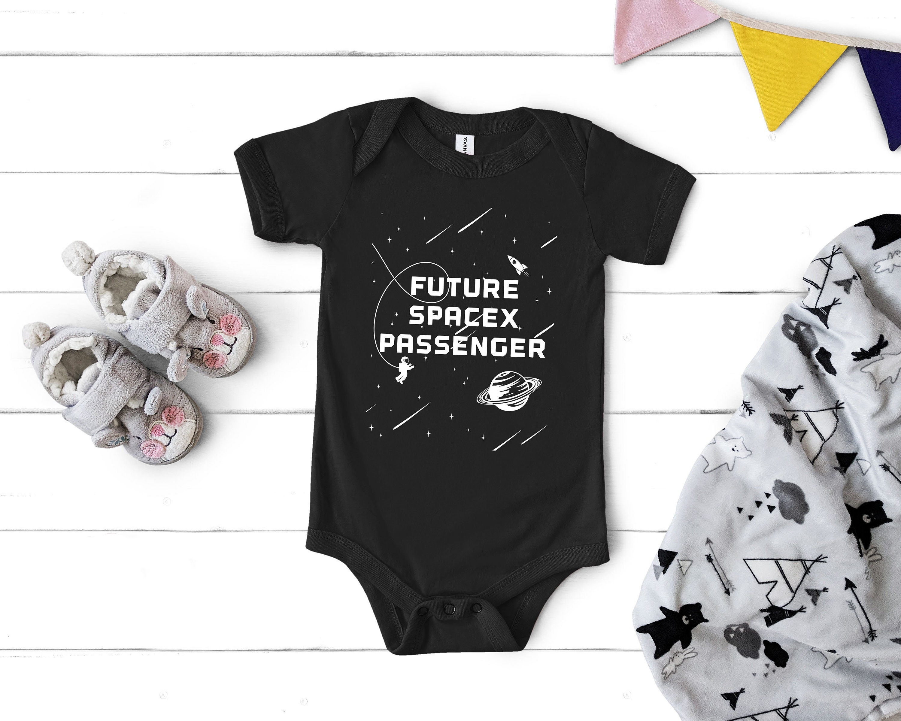Future Spacex Passenger Baby Outfit Spacex Baby Outer Etsy