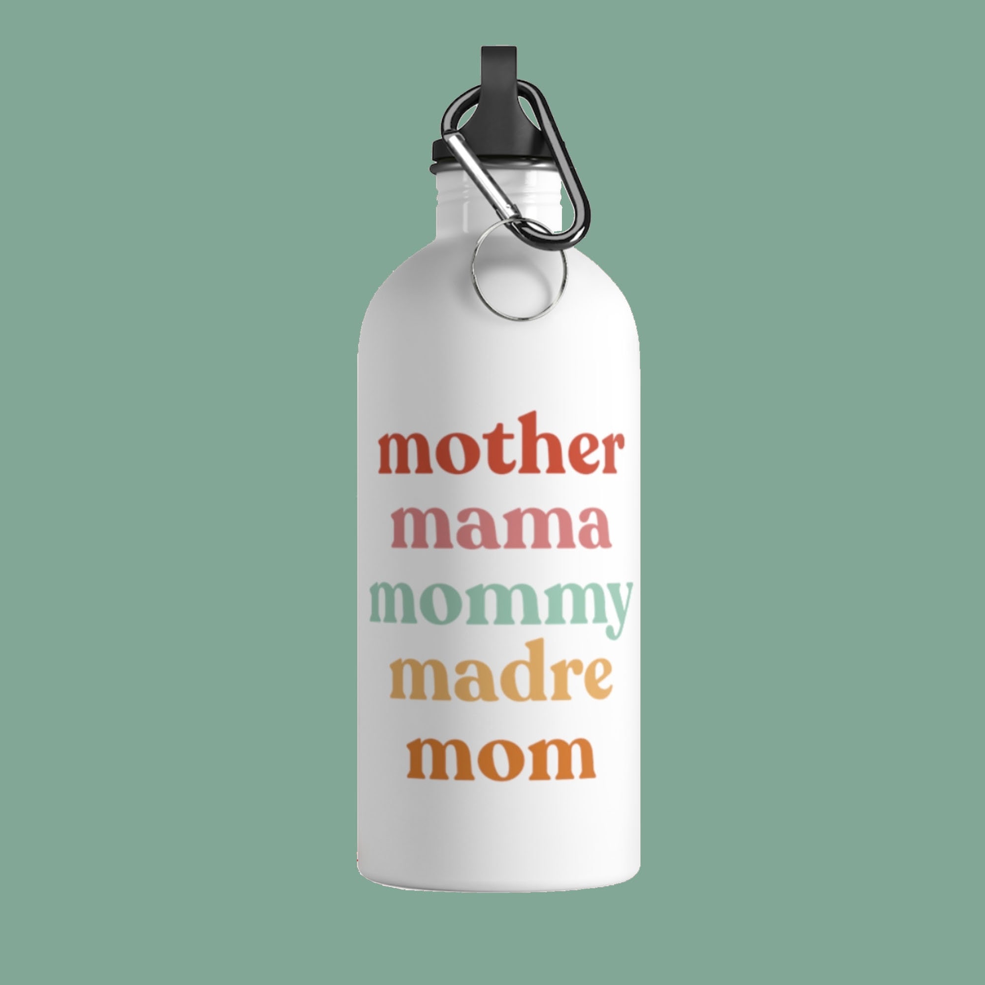 Mother Mama Mommy Madre Mom Stainless Steel Water Bottle Mothers Day Gifts  From Daughter Son Dad for Mom Birthday Present Gift New Mom 