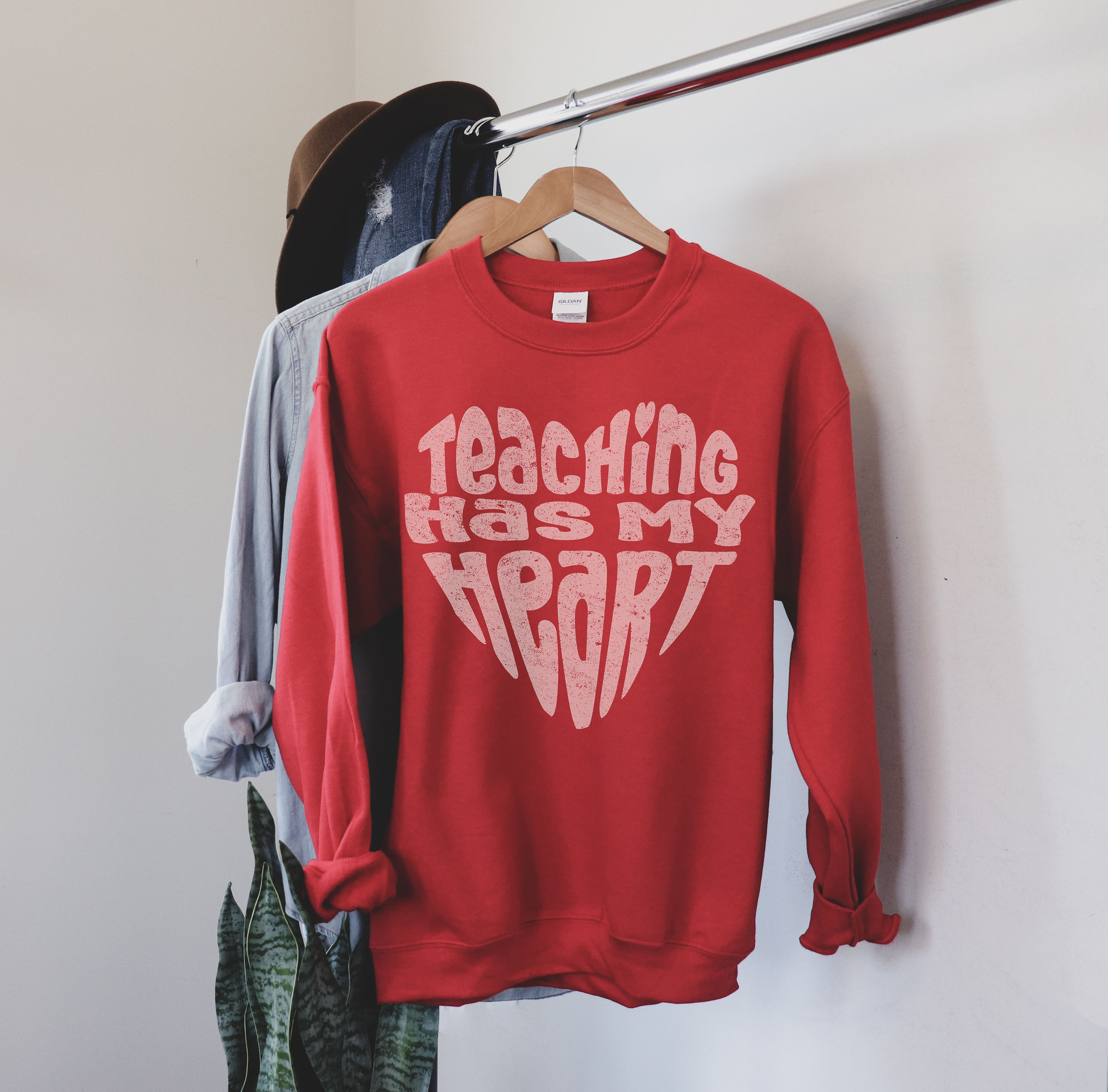 Teacher Valentines Day Sweatshirt Cute I Teach Sweethearts - Etsy