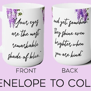 Bridgerton coffee mug Penelope Featherington Colin Series season 3 fan obsessed Romancing Mr. Bridgerton Gift Lady Whistledown teaser clip