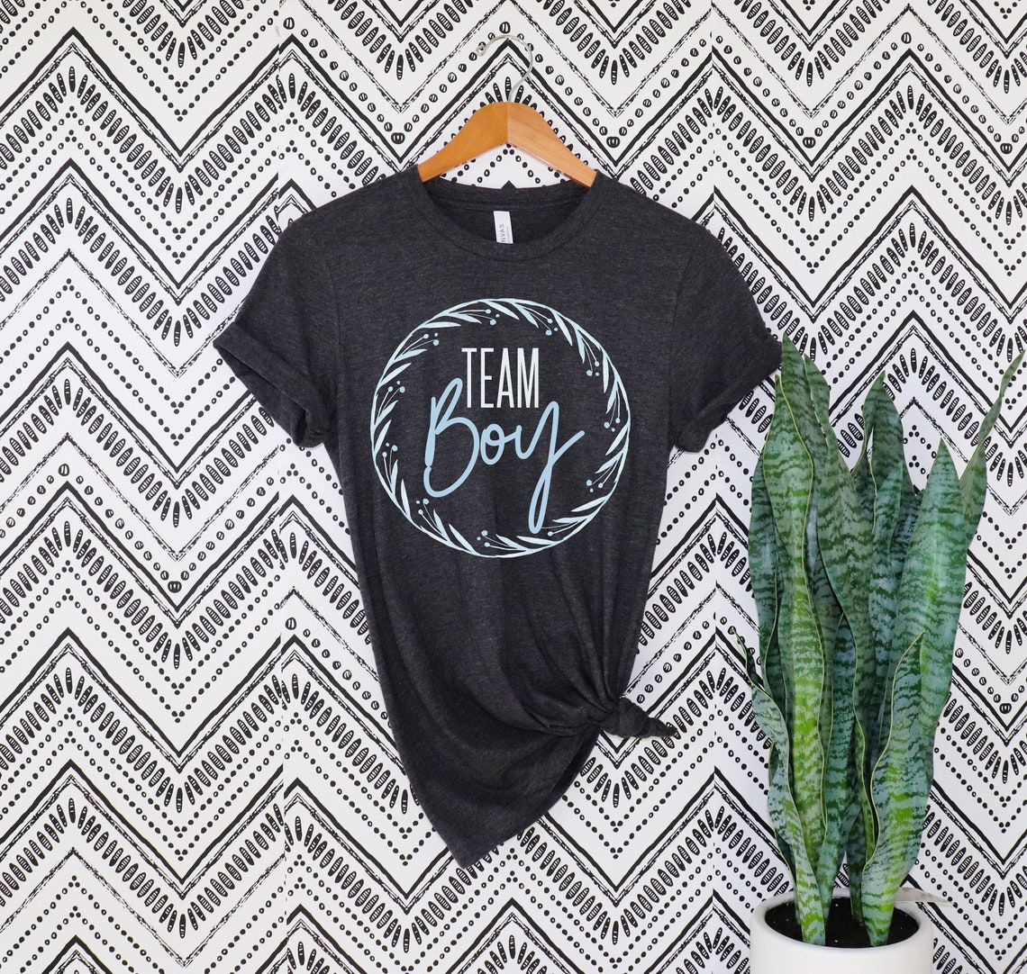 Team Boy Gender Reveal Shirt Team Boy shirts Reveal Party Etsy