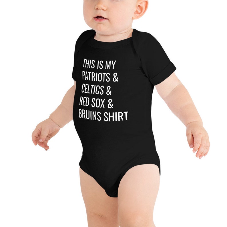 New England All Boston Sports Baby Onesie Patriots Baby Shirt Etsy
