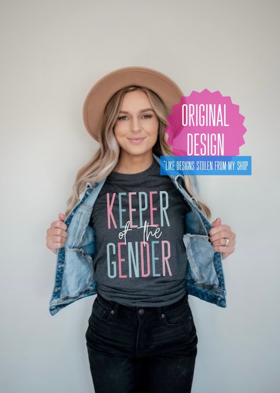 Keeper Of The Gender Party Reveal Big Announcement Shirt Keeper Of The Gender Party Reveal Big Announcement Shirt