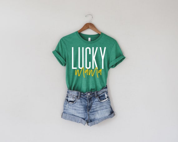 One Lucky Mama Clover Women Shirt St Patricks Day Mom Mother One Lucky Mama Clover Women Shirt St Patricks Day Mom Mother