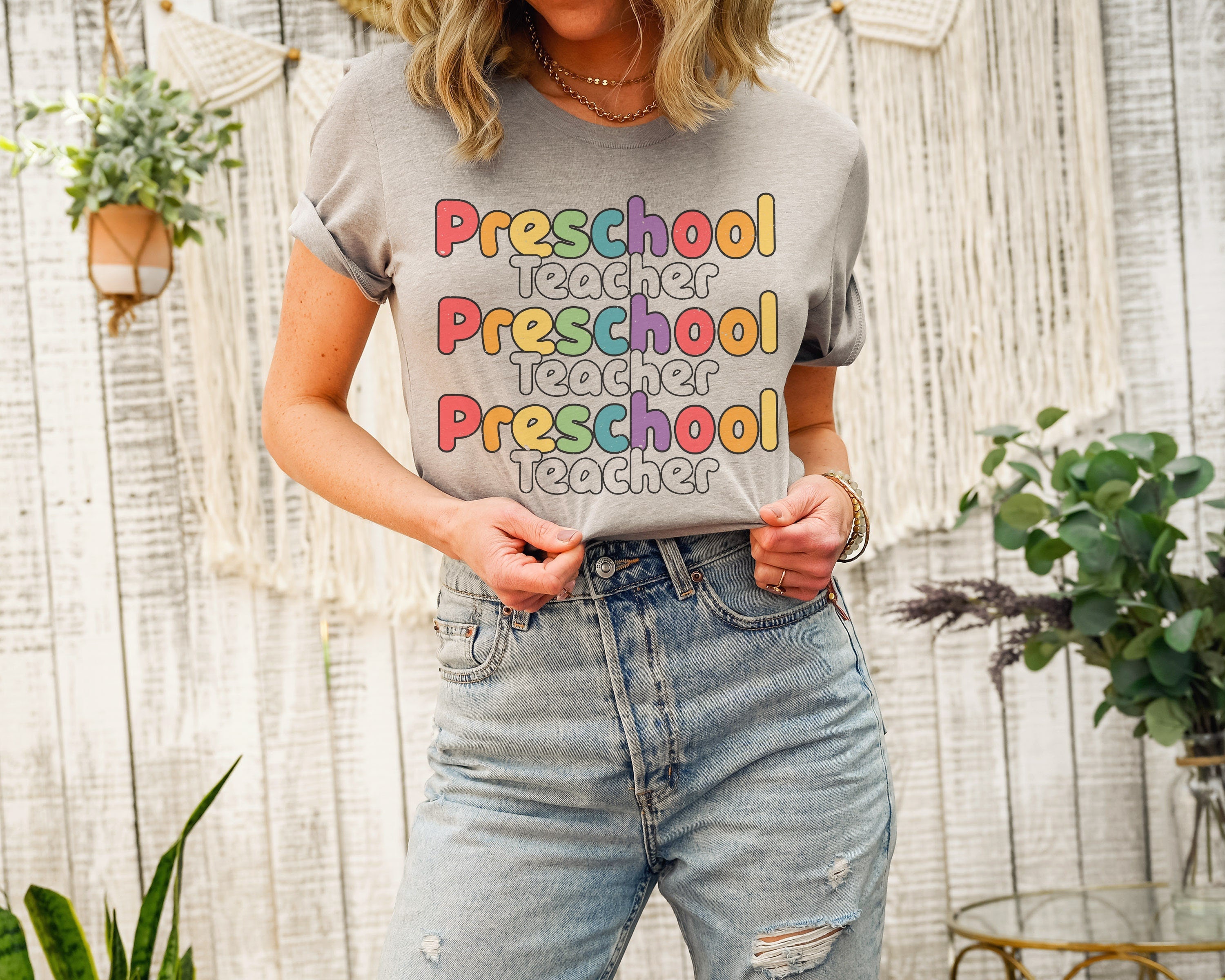 Sunflower First Day Of School Teacher End Year Preschool Women T-shirt Short Sleeve Graphic - DE