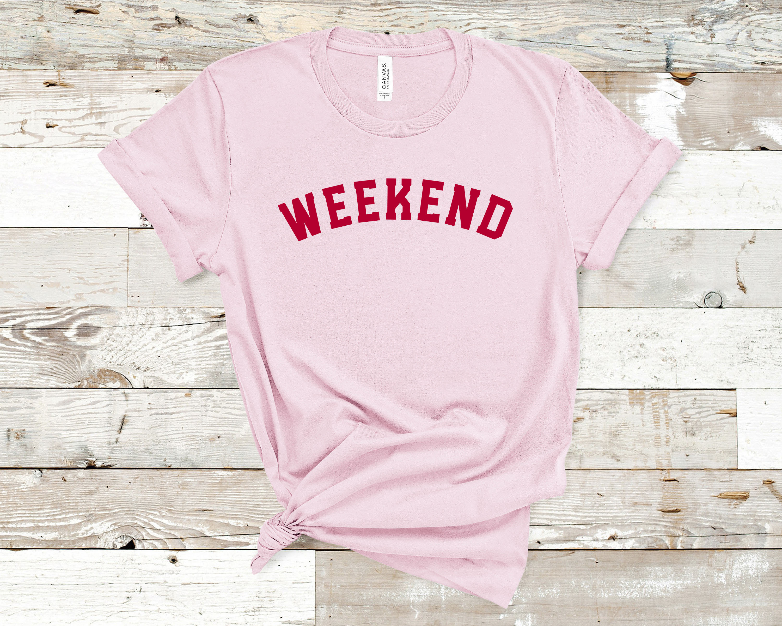 Weekend Shirt - Hello Weekend Shirt - Cute Weekend T-Shirt -  Weekend Getaway Shirt - Girls Weekend Shirt - Weekend Tee