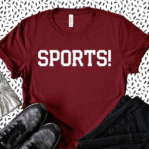 Sports Shirt - Sports Tee - Mom Sports Shirt - Women&#39;s Sports Tee - Anti-Sports Shirt - Sports Mom - Funny Sports Shirt - Hooray Sports