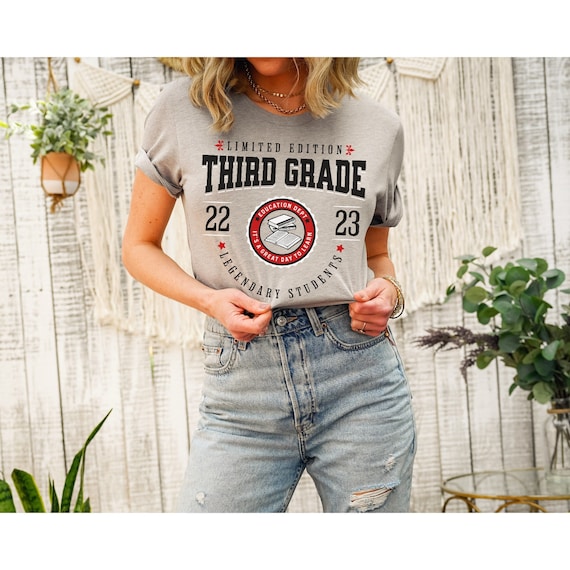 Third Grade Teacher T-Shirt First Day School 3rd Grade Crew Third Grade Teacher T-Shirt First Day School 3rd Grade Crew