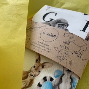 Animal Alphabet Tea Towel