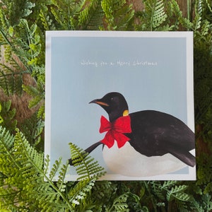 Cartão de Natal Pinguim