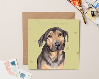 StreetVet Saba Charity Kerstkaart Goud Folie