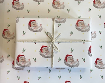 Papier cadeau hérisson de Noël
