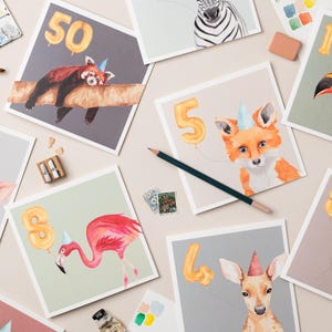 Carte 50e anniversaire du panda roux image 2