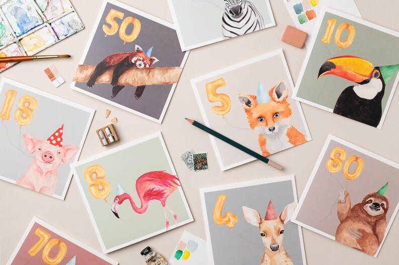 Carte 50e anniversaire du panda roux image 2