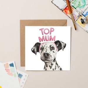 Biglietto di auguri "Mamma Top Dalmata"
