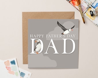 Puffin Father's Day card