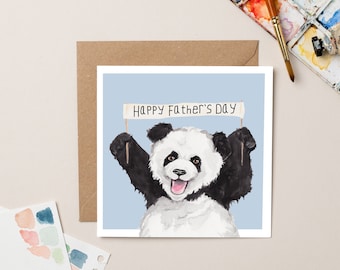 Carte Panda fête des pères