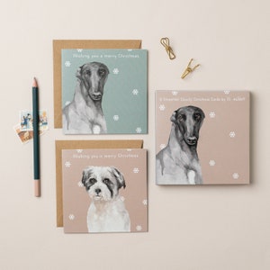 Paquete de 8 tarjetas navideñas de Freddie y Bella StreetVet