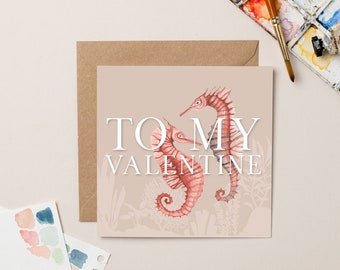 Seepferdchen Love Karte