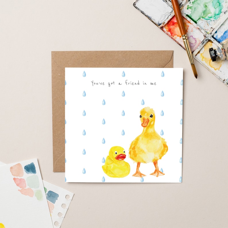 Duck with Rubber Duck card image 1