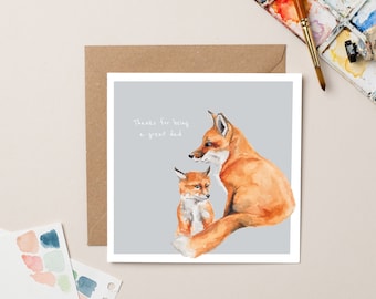 Father's Day Fox card