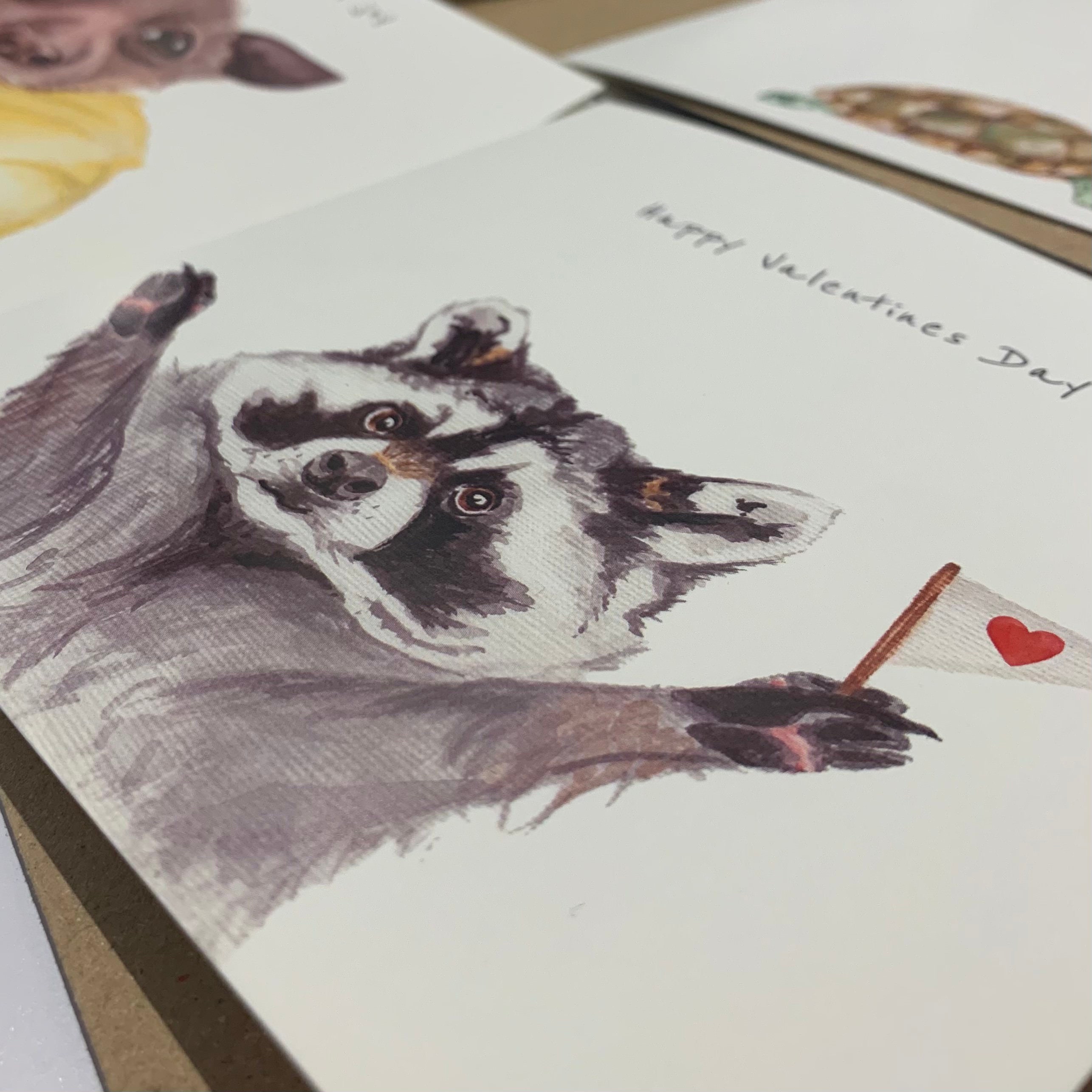 Raccoon Valentine - Etsy