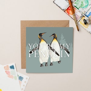 Penguin Love card