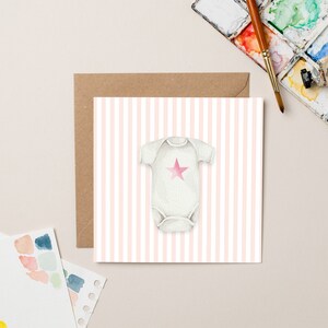 Star Babygrow card