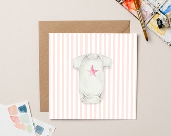 Star Babygrow card