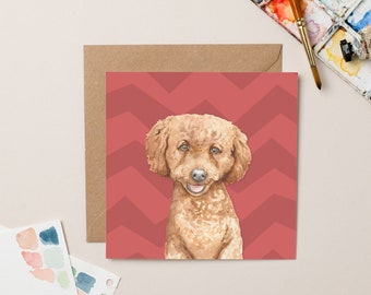 Biglietto Di Compleanno Per Lei Con Cucciolo Di Cockapoo E Uccelli, Design Giardino, Lamina Argentata, Inserto Illustrato, 190x140 Mm, Jonny Javelin UK - 2
