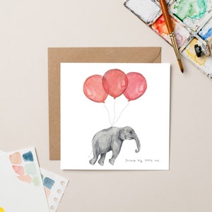 Cartão "Sonhe Grande, Pequeno Elefante"