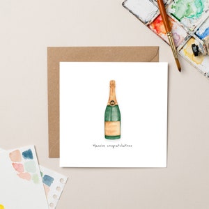Gefeliciteerd-kaart Champagne