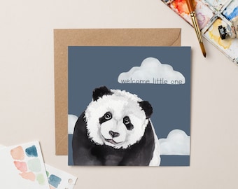Welcome Little One Panda card