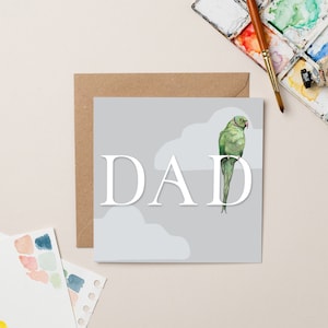 Wellensittich Papa Karte
