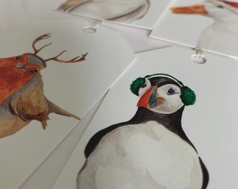 Puffin - Geschenkanhänger für Weihnachten