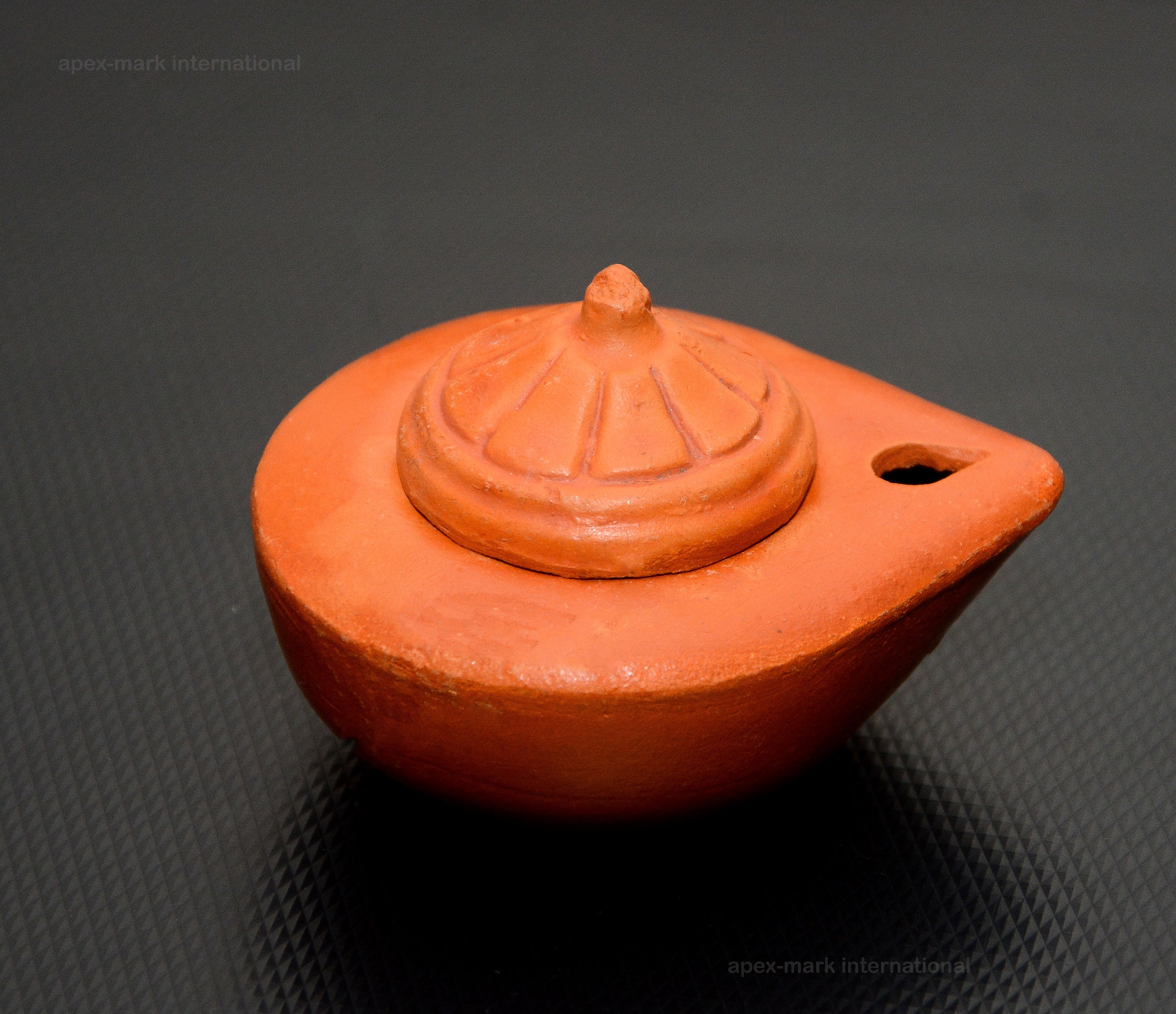 Clay Lamps Home Room Decor Oil Lamp Handmade Round Decorated Etsy