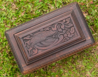 Secret Wooden Jewelry Box Christmas Gift Invisible dual Chambers Mystery Treasure Hidden Storage Jewellery Organizer Hand Carved Handmade