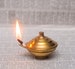 Brass Oil Lamp with Free 100 Wicks Beautiful Handcrafted Diya Separate Lid Safety Lighting Ornament Free Shipping 
