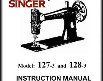 Singer 127-3 _128-3 _Manual de instrucciones _Formato PDF _Descarga digital