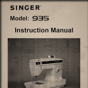 Singer  935 Instruction Manual _PDF Format _Digital Download
