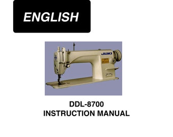 Máquina de coser Juki DDL-8700 _Manual de instrucciones