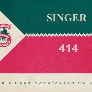 Singer  414 _Instruction Manual _PDF Format _Digital Download