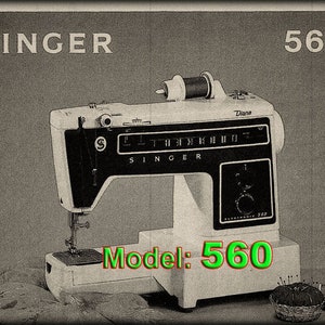 Instruction Manual of Singer  560 Sewing Machine _PDF Format _Digital Download