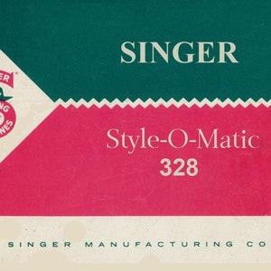 Instruction Manual _Singer  328 Style OMatic _PDF Format _Digital Download