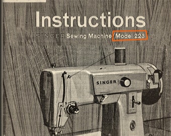 Singer  223 _Instruction Manual _PDF Format _Digital Download