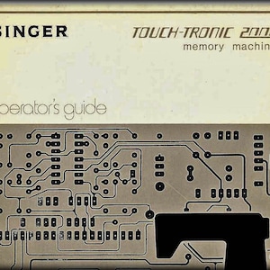 Singer  2000 Touch Tronic _Instruction Manual _PDF Format _Digital Download