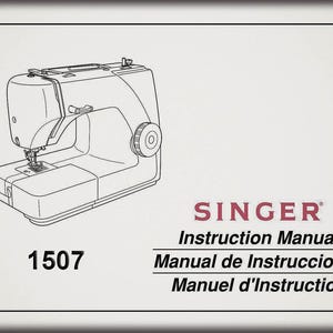 Singer 1507 _Instruction Manual _Digital Download _PDF format