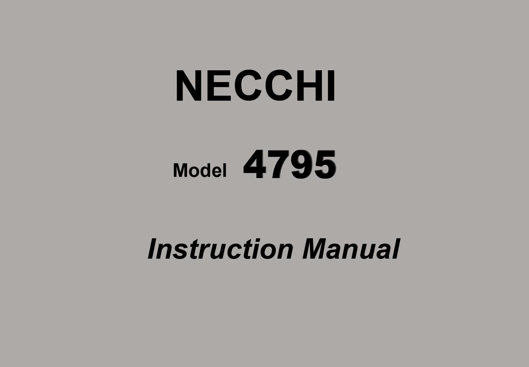 Necchi 4795 _instruction Manual _digital Download _PDF Format - Etsy